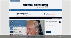 Desktop Screenshot of pressthepresident.com